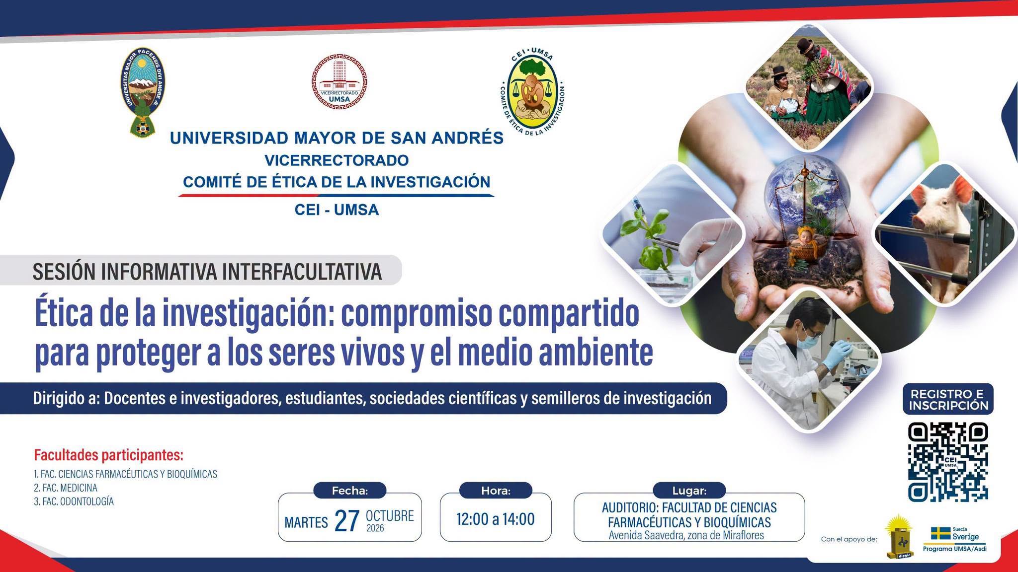 SESIÓN INFORMATIVA SOBRE ÉTICA DE LA INVESTIGACIÓN